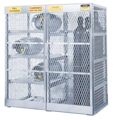 Justrite Combination LP/Oxygen Gas Cylinder Locker
